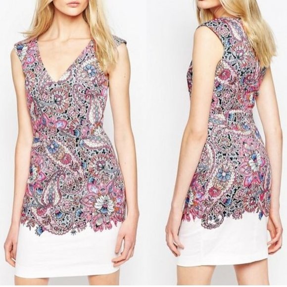 French Connection Dresses & Skirts - French Connection Sundown Border Sheath Dress Sz 6